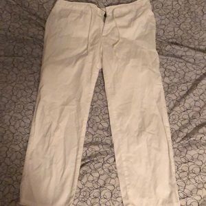 White Cargo Capris